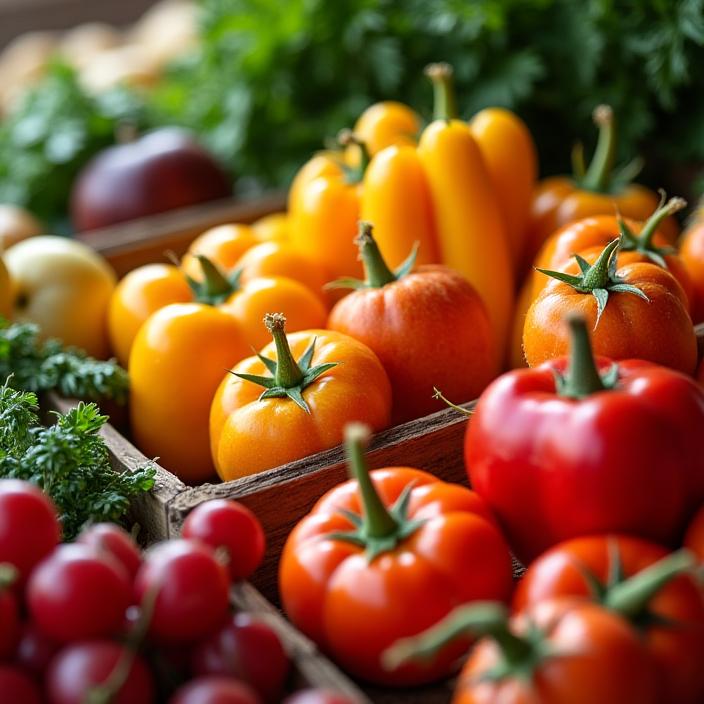 A vibrant selection of fresh, seasonal produce from local Irish farms.
